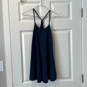 Forever 21 dark blue spaghetti strap dress size S